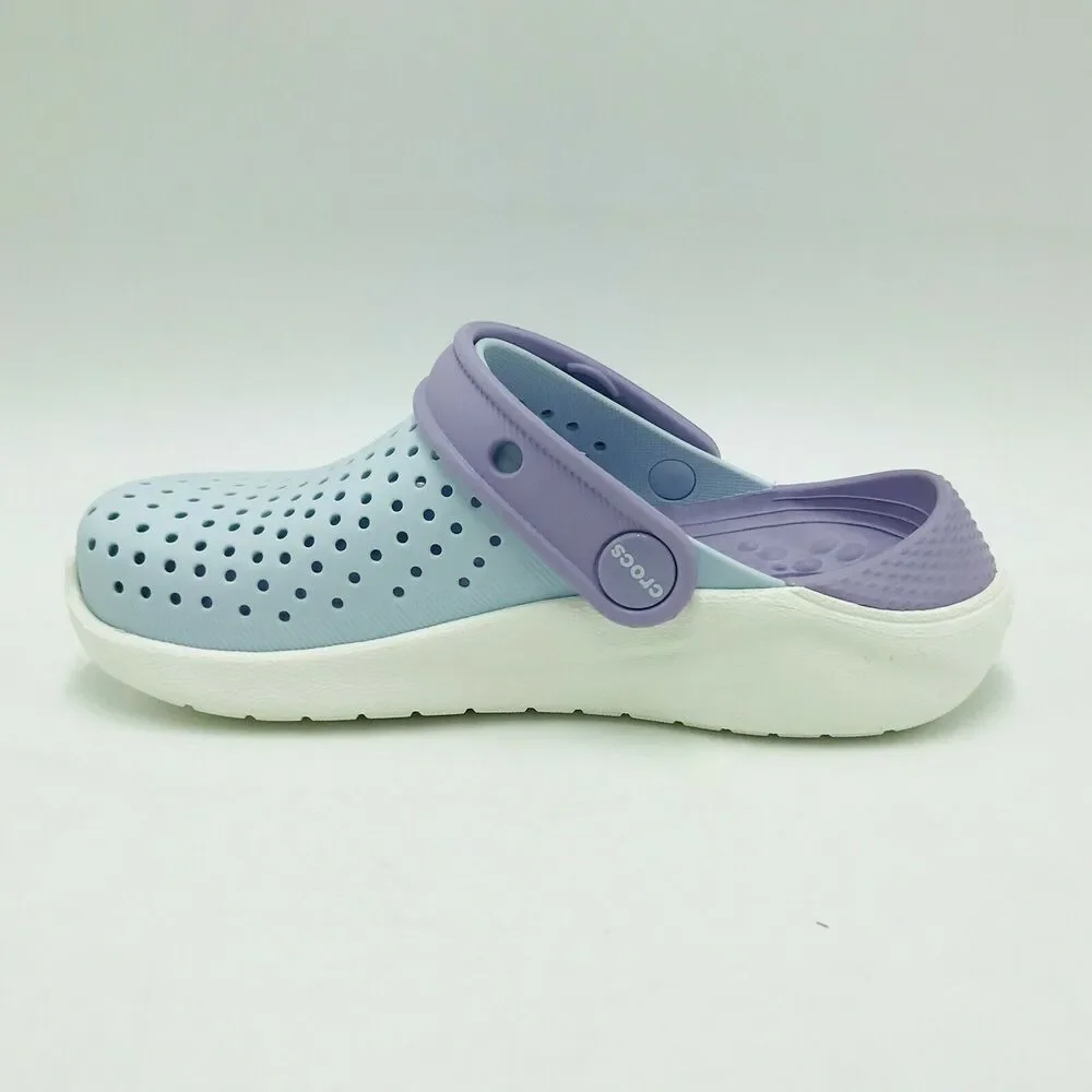 Crocs Kid's C12 Literide Clog K Blue Purple Lightweight Water Shoes Rubber NWT